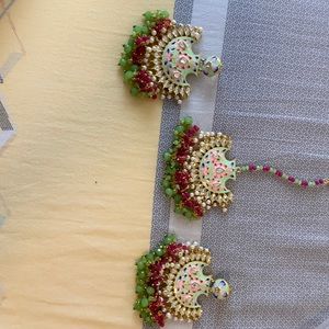 Indian jewelry, tikka set